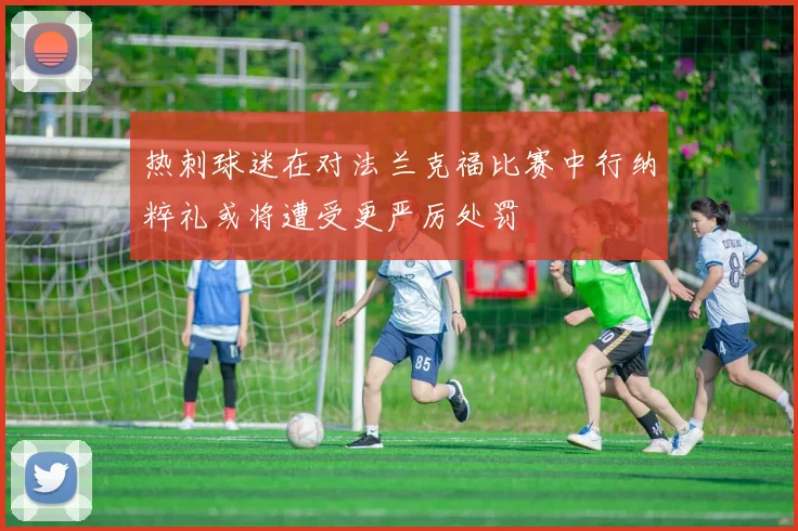热刺球迷在对法兰克福比赛中行纳粹礼或将遭受更严厉处罚